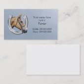 Carte de visite de maréchal-ferrant (Devant / Derrière)