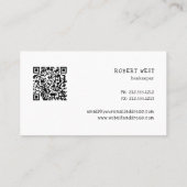 Carte de visite de marguerite aquarelle (Dos)