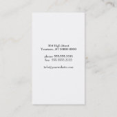 Carte de visite de marguerite blanche (Dos)