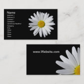 Carte de visite de marguerite blanche (Devant / Derrière)