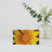 Carte de visite de marguerite jaune (Debout devant)