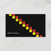 Carte de visite de marguerite jaune (Dos)