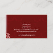 Carte de visite de mariage (Dos)