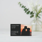 Carte de visite de mariage (Debout devant)