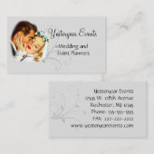 Carte de visite de mariage et d'organisateur (Devant / Derrière)