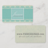Carte de visite de mariages de P (Devant / Derrière)