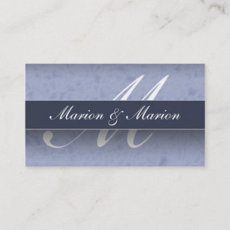 Carte de visite de Marion et de bleu de Marion