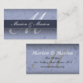 Carte de visite de Marion et de bleu de Marion (Devant / Derrière)