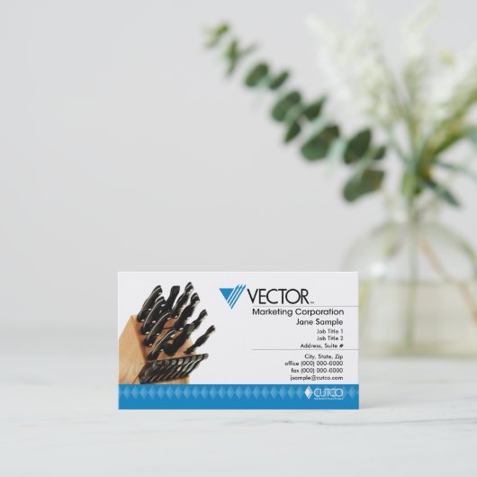 Carte de visite de marketing vectoriel (Debout devant)