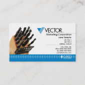 Carte de visite de marketing vectoriel (Devant)
