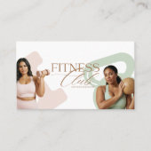 Carte de visite de marque de fitness moderne avec (Devant)