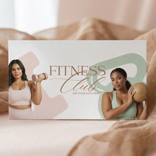 Carte de visite de marque de fitness moderne avec
