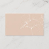 CARTE DE VISITE de marque simple POPPY Pink & Airy (Dos)