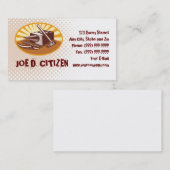 carte de visite de marteau de forgeron (Devant / Derrière)