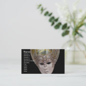 Carte de visite de masques vénitiens (Debout devant)