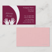 Carte de visite de massage (Devant / Derrière)