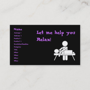 Carte de visite de massage