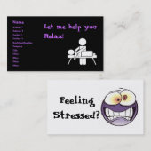 Carte de visite de massage (Devant / Derrière)