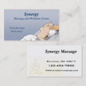 Carte de visite de massage (Devant / Derrière)