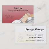 Carte de visite de massage (Devant / Derrière)