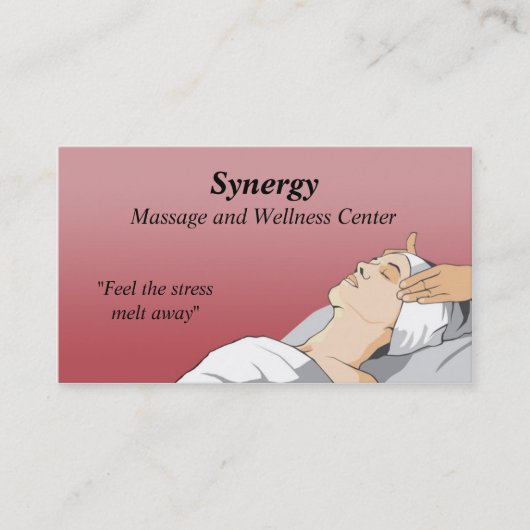 Carte de visite de massage (Devant)