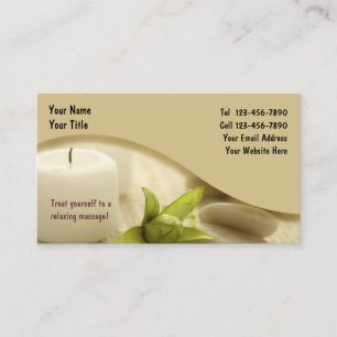 Carte de visite de massage