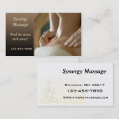 Carte de visite de massage (Devant / Derrière)