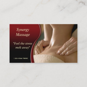 Carte de visite de massage