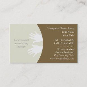 Carte de visite de massage