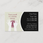 Carte de visite de massage (Devant)