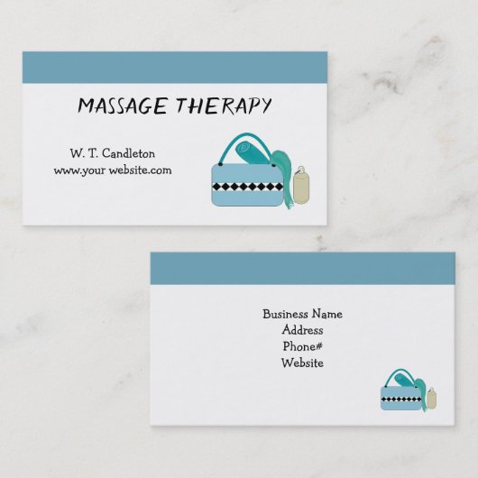 Carte de visite de massage (Devant / Derrière)