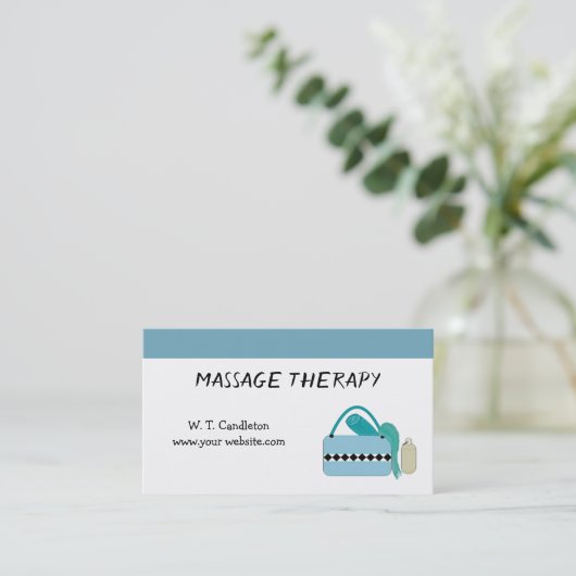 Carte de visite de massage (Debout devant)
