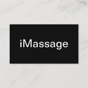 Carte de visite de massage