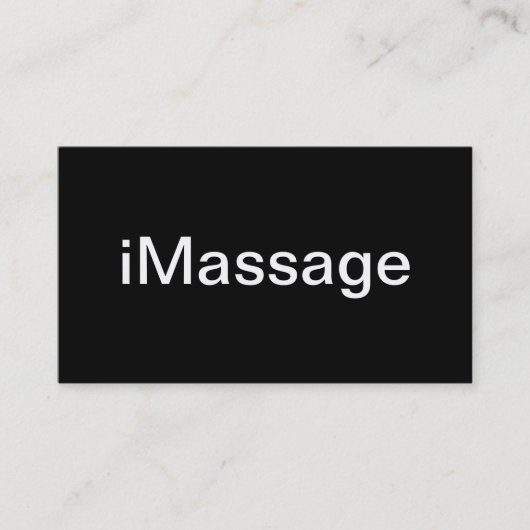 Carte de visite de massage (Devant)