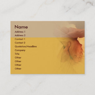 Carte de visite de massage de pied