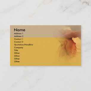 Carte de visite de massage de pied