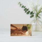 Carte de visite de massage de spa (Debout devant)