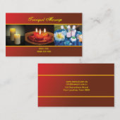 Carte de visite de massage/relaxation (Devant / Derrière)