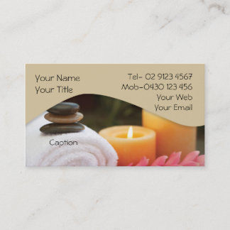 Carte de visite de massage/relaxation