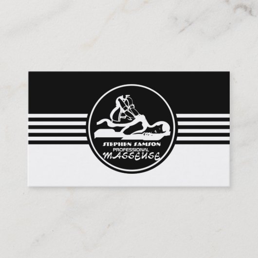 Carte de visite de masseuse (Devant)