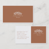 Carte de visite de massothérapeute (Devant / Derrière)