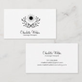 Carte de visite de massothérapeute (Devant / Derrière)