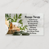 carte de visite de "massothérapeute" (Devant)
