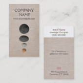 Carte de visite de massothérapeute (Devant / Derrière)