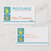 Carte de visite de massothérapeute (Devant / Derrière)