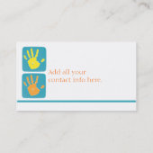 Carte de visite de massothérapeute (Dos)