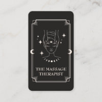 Carte de visite de massothérapeute de la carte Tar