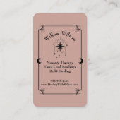 Carte de visite de massothérapeute de la carte Tar (Dos)