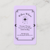 Carte de visite de massothérapeute de la carte Tar (Dos)