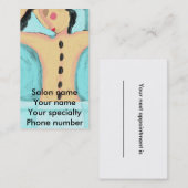 Carte de visite de massothérapeute en pierre chaud (Devant / Derrière)